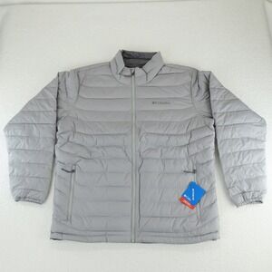 Columbia Powder Lite II Omni Heat Puffer Jacket Mens XL Gray‎ $120